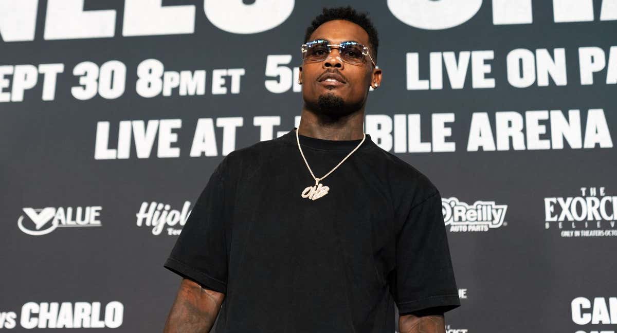 Jermell Charlo, durante la llegada oficial a la semana de pelea en Las Vegas.