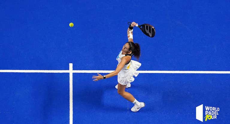 Gemma Triay durante un torneo del World Padel Tour.
