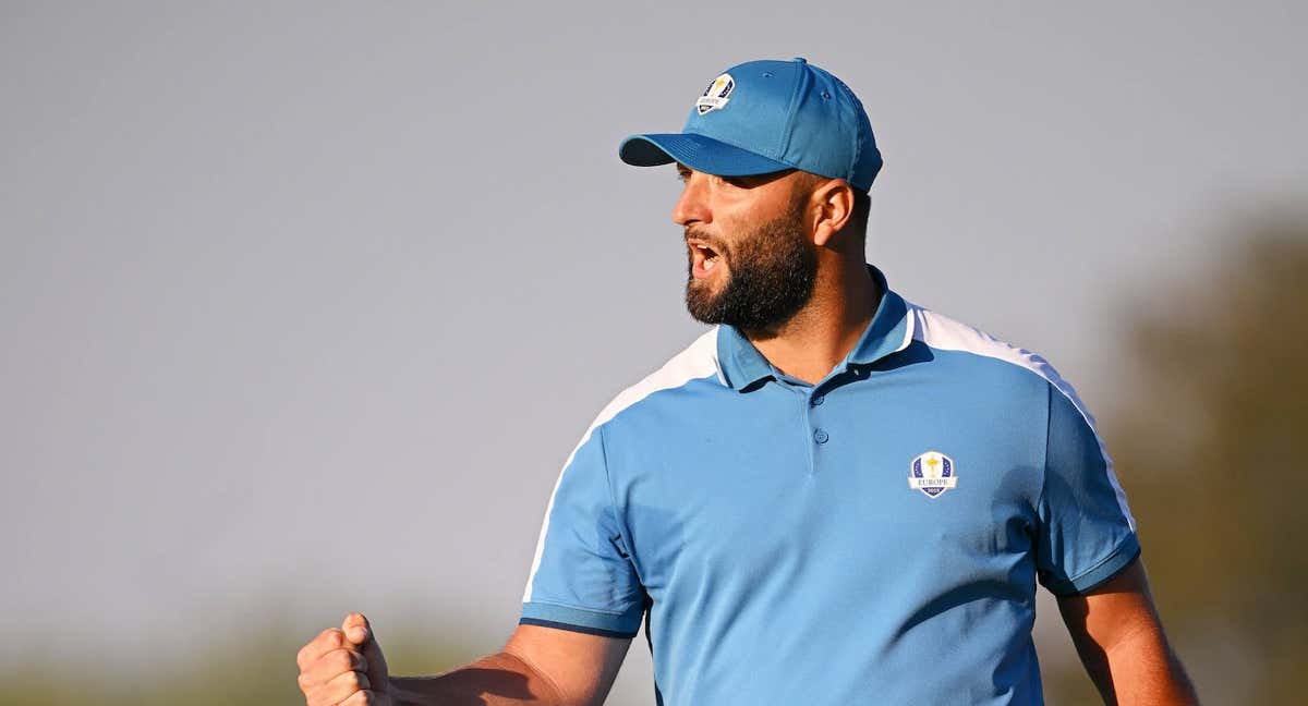 Jon Rahn, hoy, en la Ryder Cup.