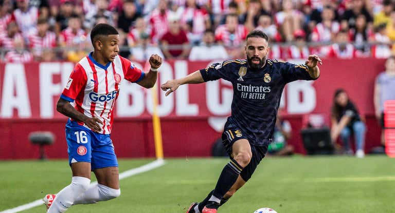 Savinho, en su partido contra el Madrid.