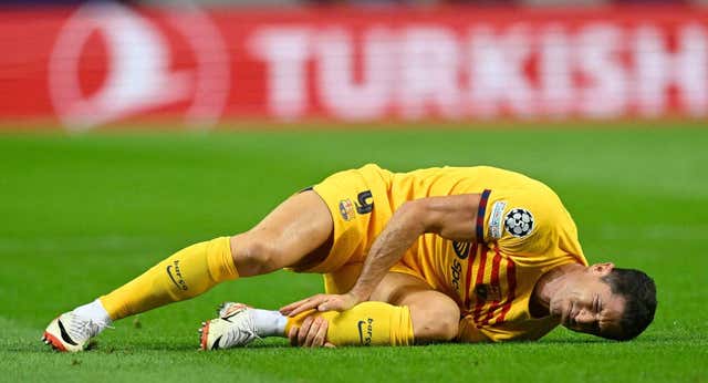 Lesión de Lewandowski: qué tiene y cuántos partidos se pierde