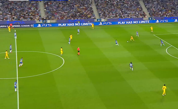 El control de Romeu se va largo.  WYSCOUT