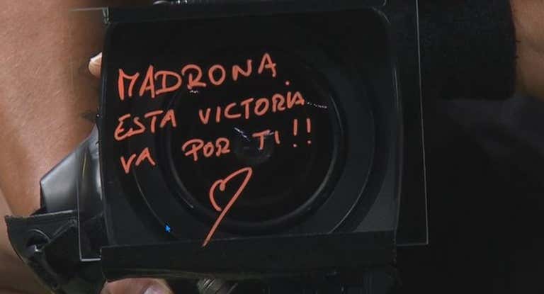 La dedicatoria de Alcaraz tras el triunfo ante Barrere.