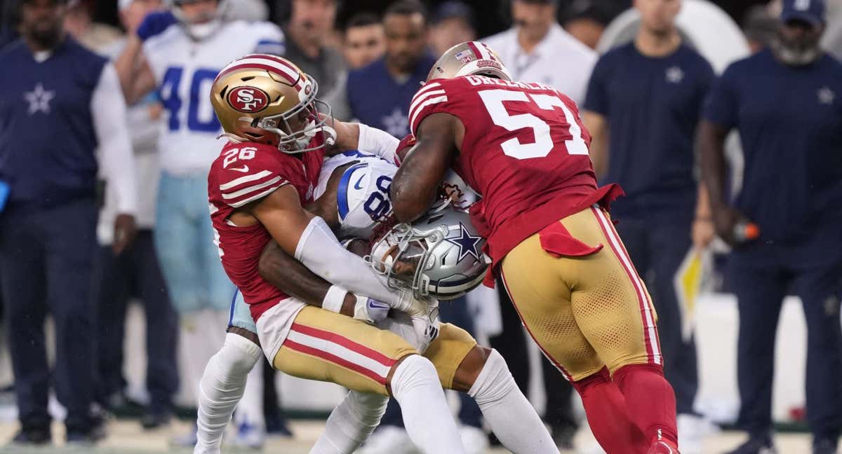 Un partido de la NFL entre Dallas Cowboys y San Francisco 49ers.