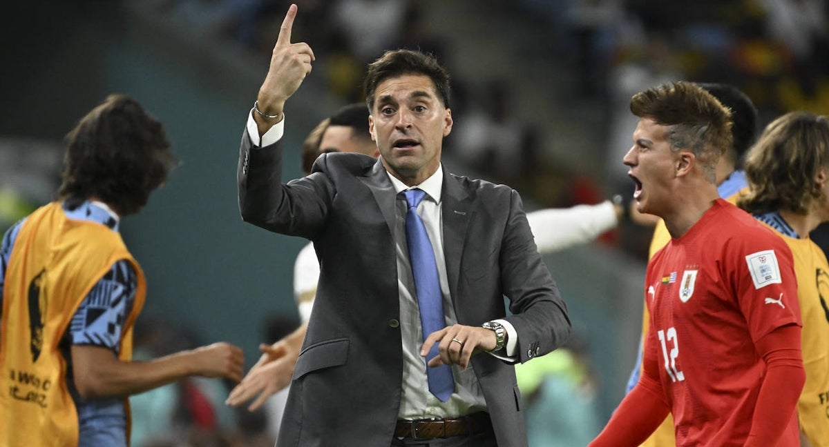 Diego Alonso, en un partido del pasado Mundial.