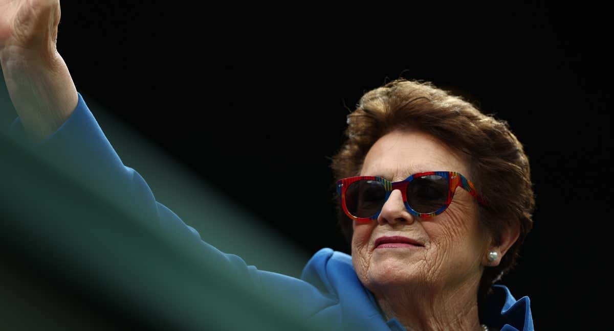 La extenista Billie Jean King ya retirada.