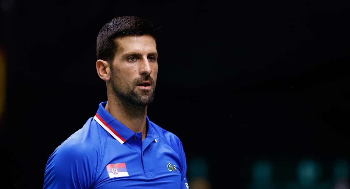 Novak Djokovic, en un partido de la Copa Davis. /EP