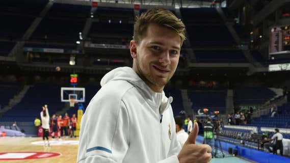 Luka Doncic en su etapa en el Real Madrid./AFP