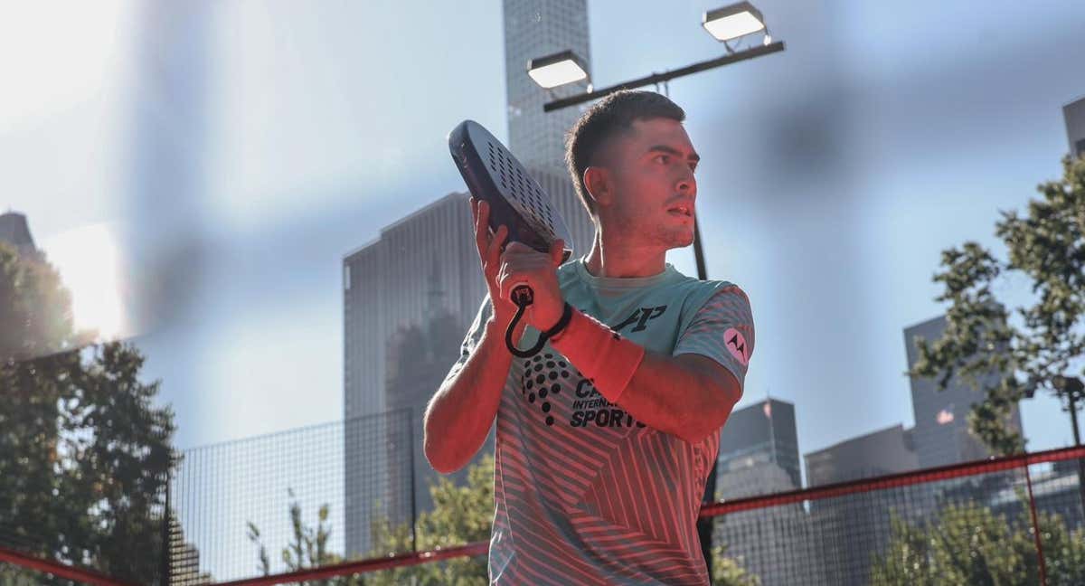 Maxi Arce durante un partido en Nueva York./A1P