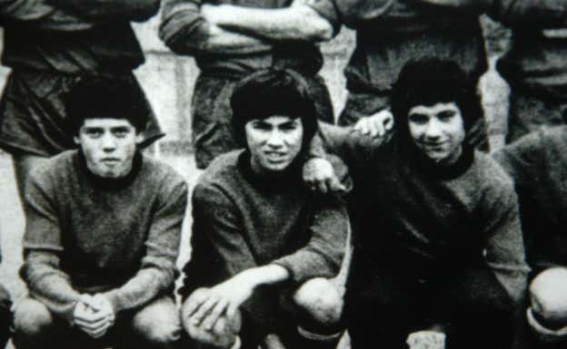 Ancelotti, de niño, en el Reggiolo Calcio.