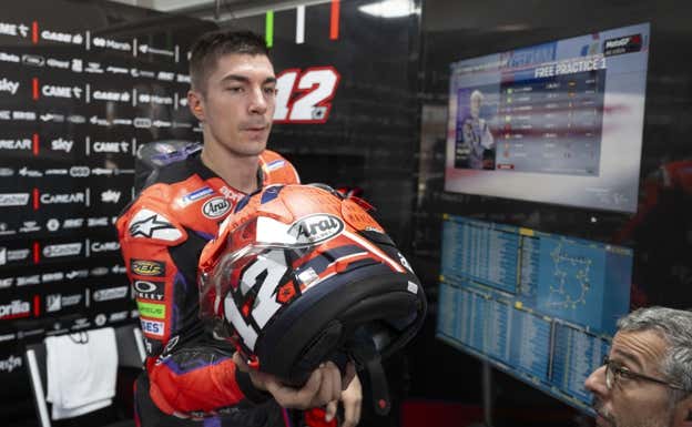 Maverick Viñales, piloto de Aprilia en MotoGP 2023.  EP