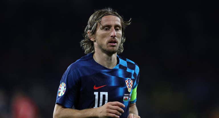 Luka Modric, con la selección de Croacia.