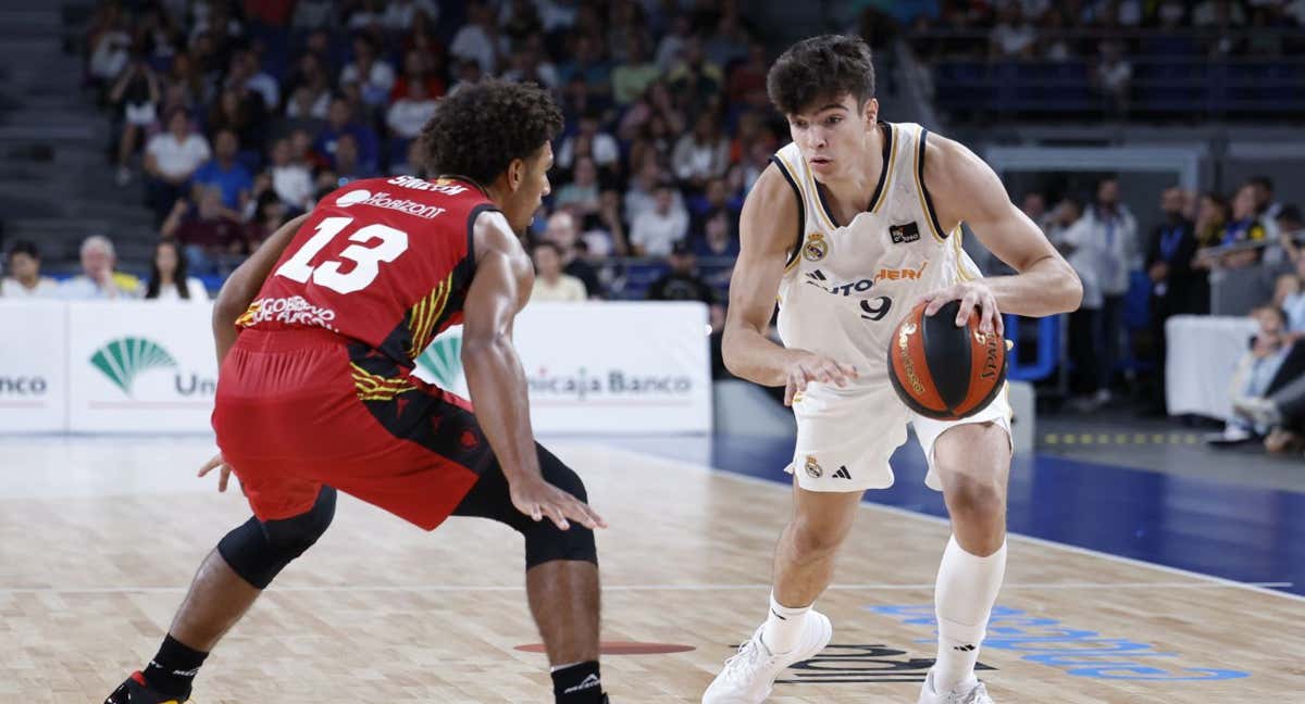 Hugo González en un partido esta temporada frente al Casademont Zaragoza./ACB MEDIA