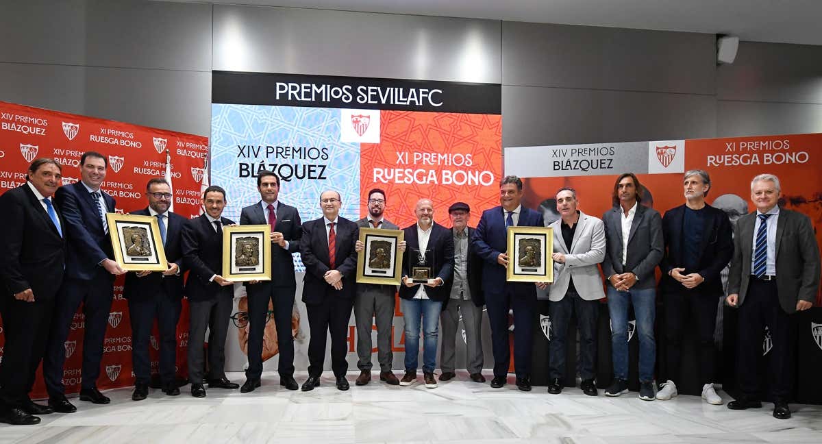 Condecorados en la XIX edición de los Premios Blázquez del Sevilla. /SEVILLA FC