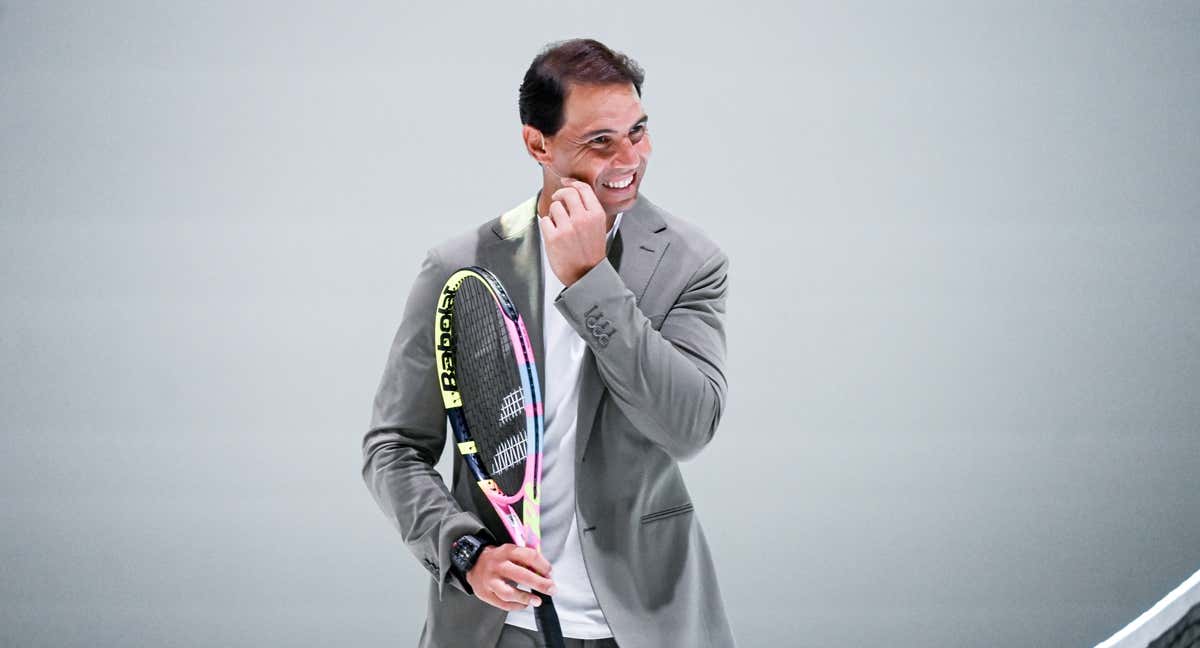 Rafa Nadal, en un acto en Madrid./GETTY