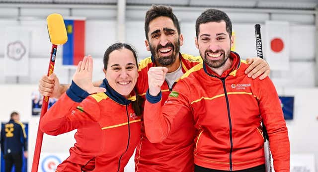 España consigue la medalla de plata en el Mundial mixto de curling
