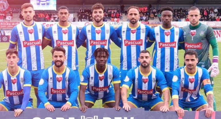 Once inicial de la Arandina en su duelo de Copa contra el Murcia.