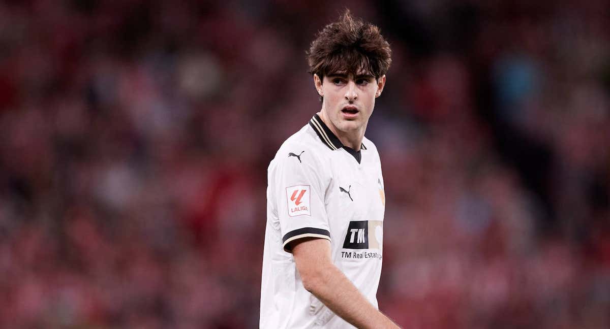 Javi Guerra, en el Athletic-Valencia. /EP