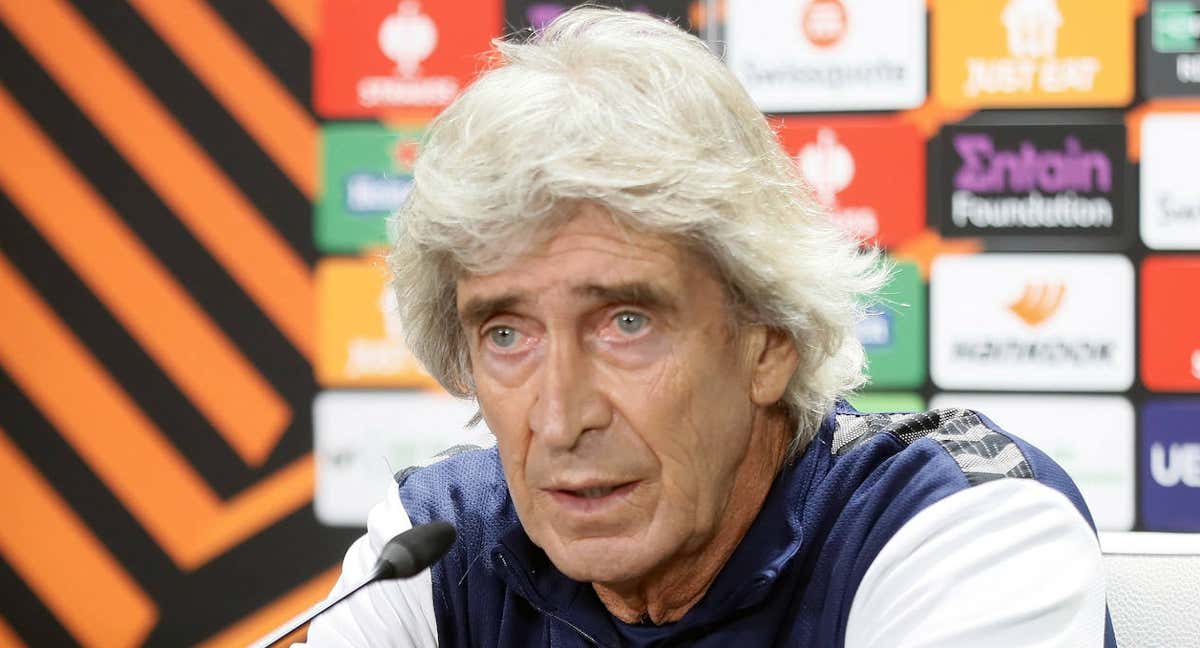 Manuel Pellegrini, en la conferencia de prensa previa al duelo con el Aris./EFE