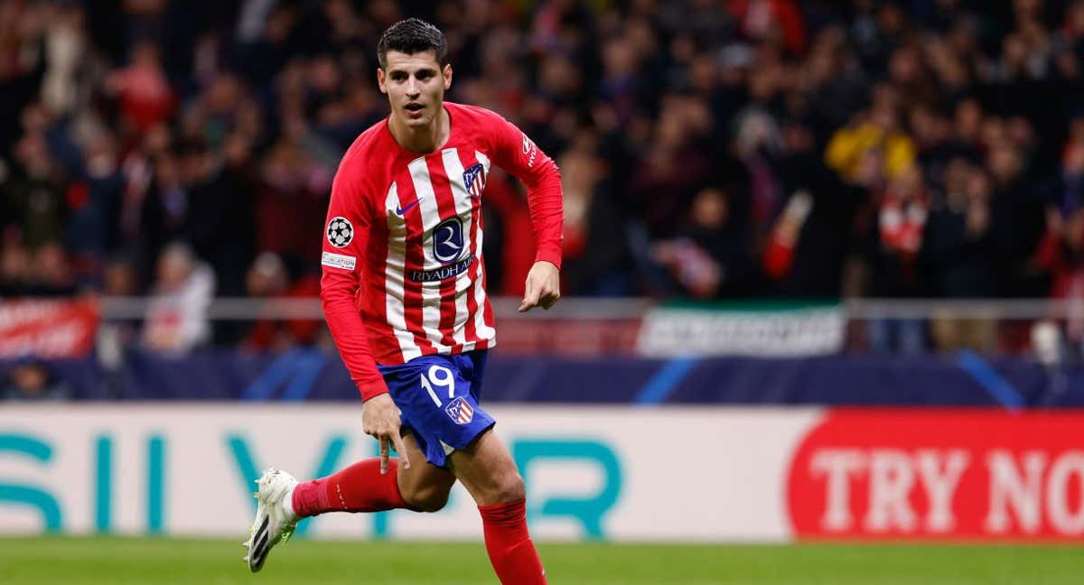 Morata celebrando su gol ante el Celtic de Glasgow. /EP