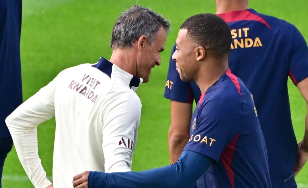 Lo que esconde el “no estoy contento con él” de Luis Enrique sobre Mbappé