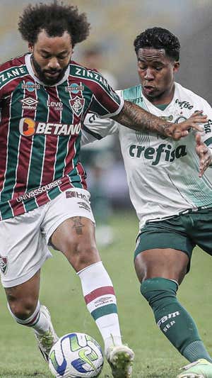 Endrick enfrentándose a Marcelo.