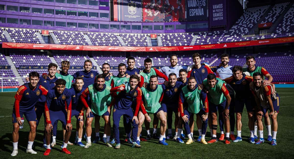 La última convocatoria de La Roja, al completo. /EFE