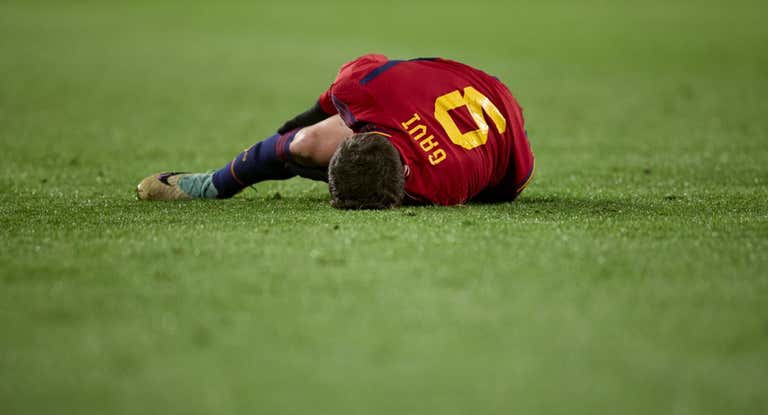 Gavi lesionado con España.