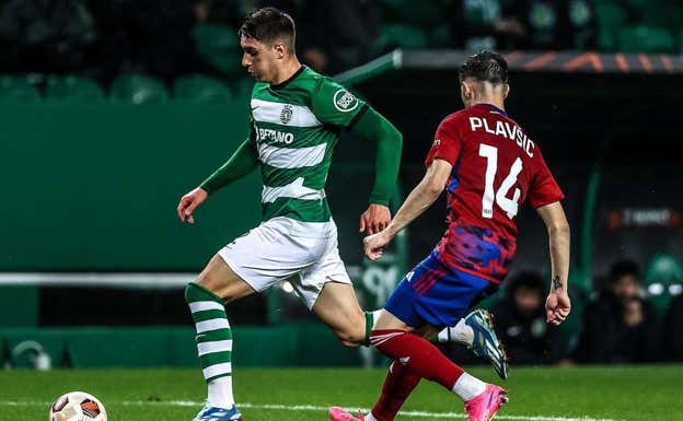 Fresneda, en el partido contra el Rákow del pasado 9 de noviembre.  INSTAGRAM