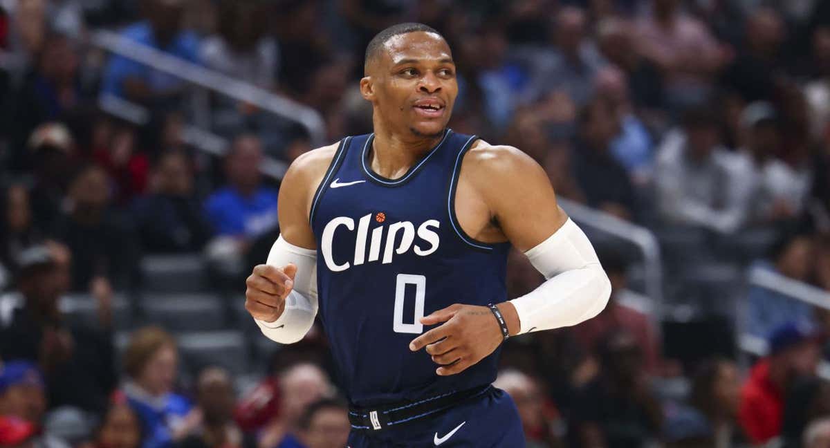 El jugador de los LA Clipper Russell Westbrook, en un partido de esta temporada./Reuters