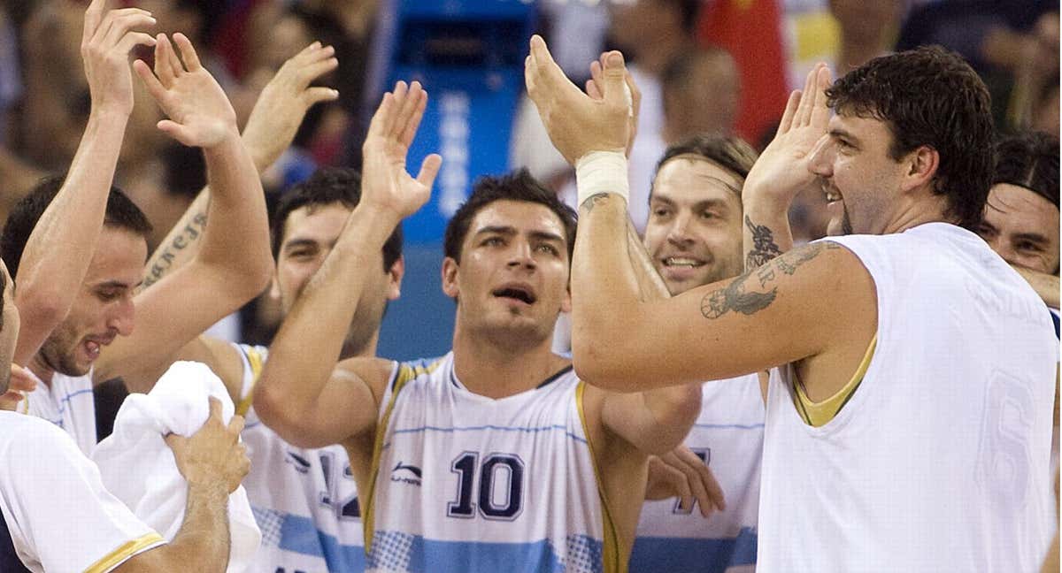 Carlos Delfino, durante los JJ. OO. de 2008. /AFP