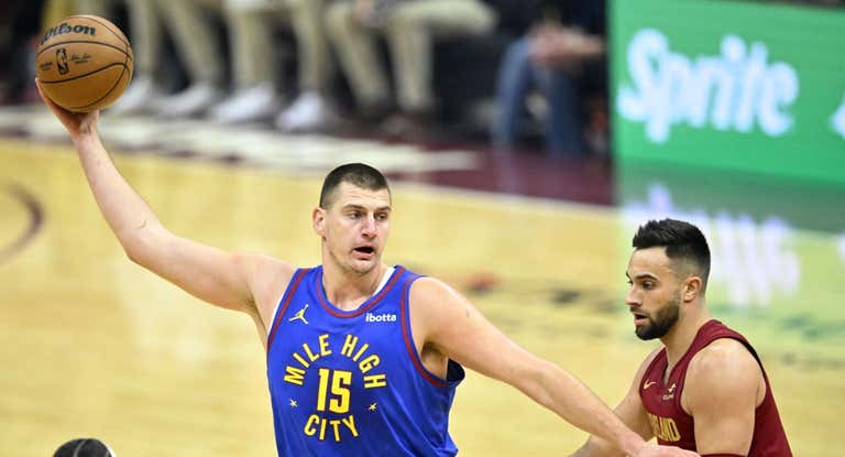 Jokic, durante el partido de esta noche.