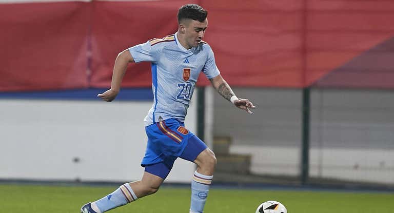 Moleiro, en el partido contra Bélgica de este martes.