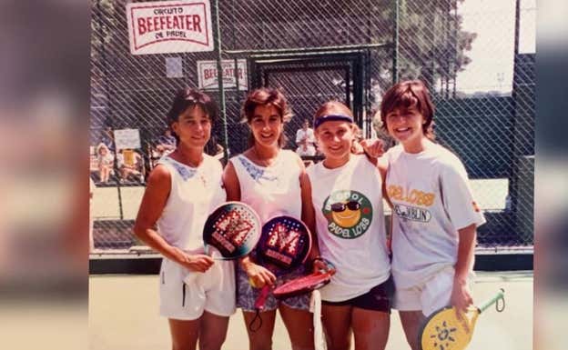 Carolina Navarro en uno de sus primeros torneos. RELEVO/ÁLVAR MADRID