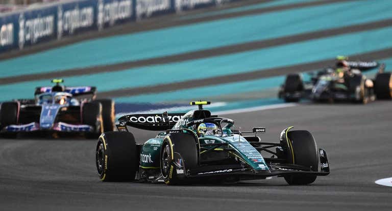 Fernando Alonso, hoy, en Abu Dhabi.