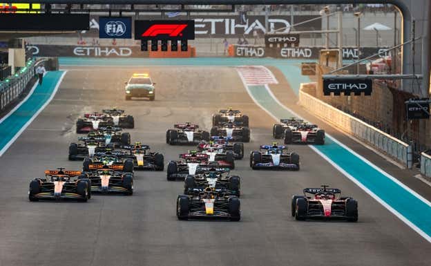 Salida del GP de Abu Dhabi 2023 de F1.  EP