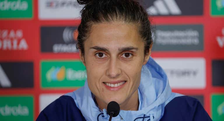 Montse Tomé durante la rueda de prensa.