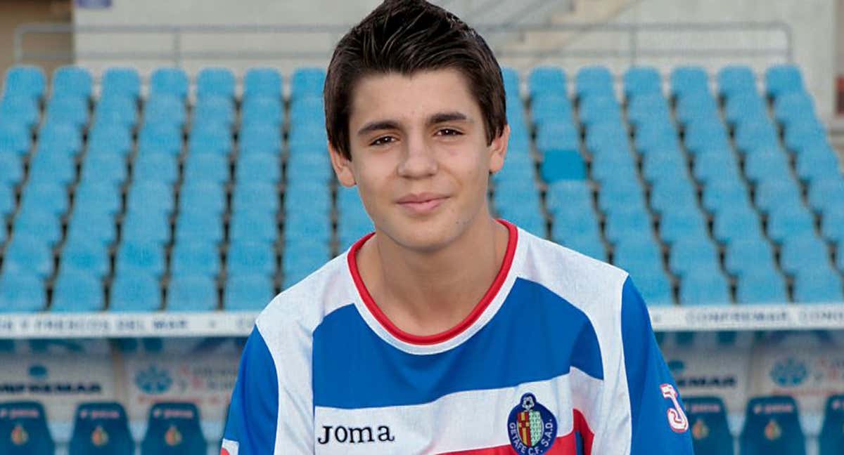Morata, en su etapa en el Getafe.