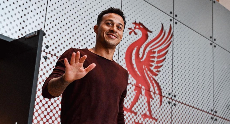 Thiago Alcántara no ha disputado ningún minuto con el Liverpool esta temporada.
