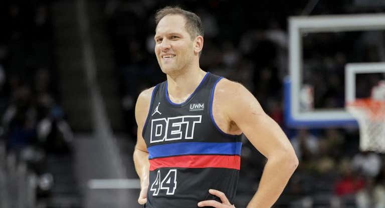 Bojan Bogdanovic, en la última derrota de los Pistons contra los Cavaliers.