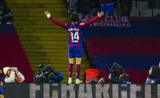 Joao Félix, desatado: beso a la grada atlética, «alivio» en la celebración y pelea con Giménez