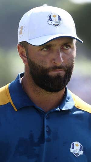 Jon Rahm durante la Ryder. AFP