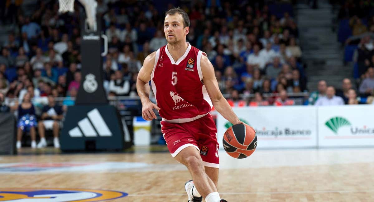 Kevin Pangos, con el Olimpia Milán jugando esta temporada.