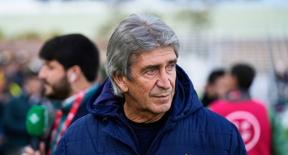 Manuel Pellegrini durante el partido de Copa del Rey.