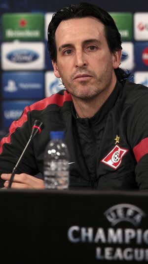 Emery, con el Spartak de Moscú.  EPA