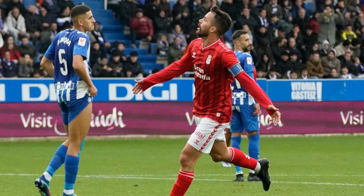 Kirian Rodríguez anotó el único gol del partido./EFE / Carlos González