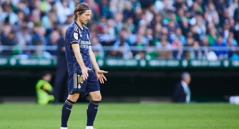 Modric, en el Villamarín.