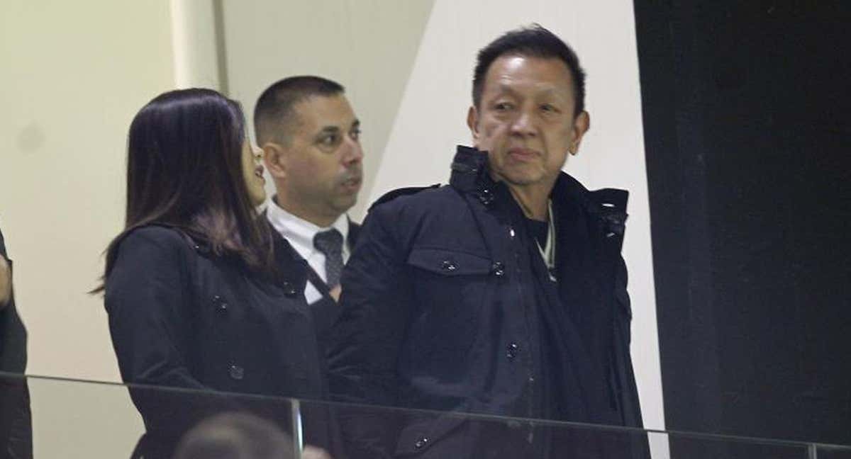 Peter Lim en Mestalla. /Juanjo Monzó.