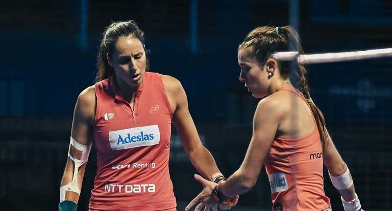 Gemma Triay y Marta Orega durante un torneo en México de World Padel Tour.