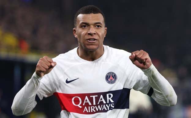 Mbappé durante su partido del PSG.  EFE